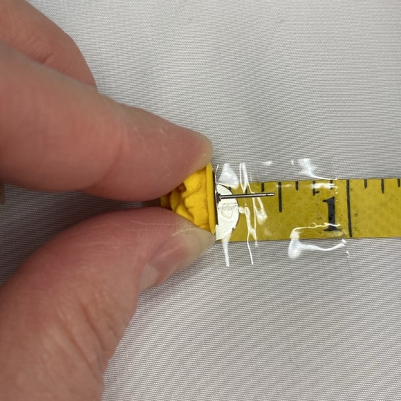 Yellow Rose Floral Stud Earrings - Picture 17 of 17